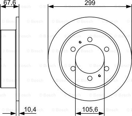 BOSCH 0 986 478 999 - Гальмівний диск autocars.com.ua