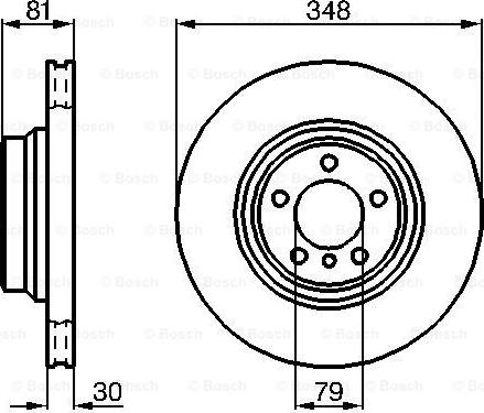 BOSCH 0 986 479 003 - Гальмівний диск autocars.com.ua