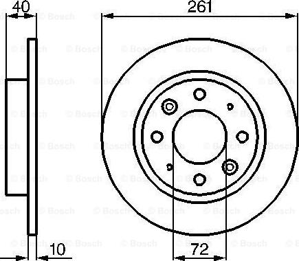 BOSCH 0 986 479 018 - Гальмівний диск autocars.com.ua