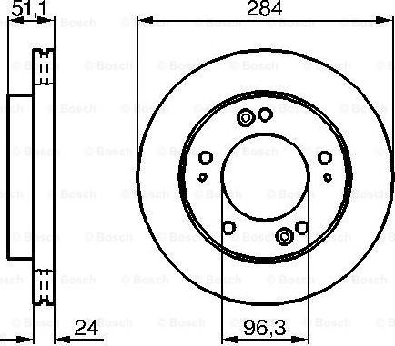 BOSCH 0 986 479 020 - Гальмівний диск autocars.com.ua