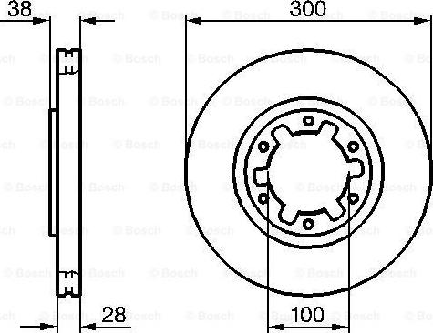 BOSCH 0 986 479 031 - Гальмівний диск autocars.com.ua