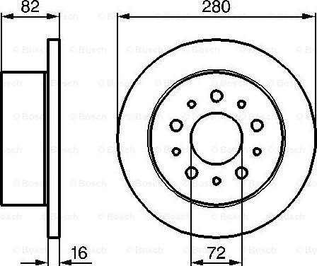 BOSCH 0 986 479 065 - Гальмівний диск autocars.com.ua