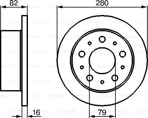 BOSCH 0 986 479 066 - Гальмівний диск autocars.com.ua