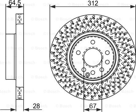 BOSCH 0 986 479 072 - Тормозной диск autodnr.net