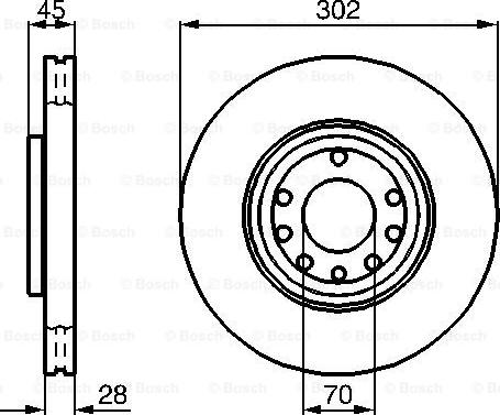 BOSCH 0 986 479 076 - Гальмівний диск autocars.com.ua