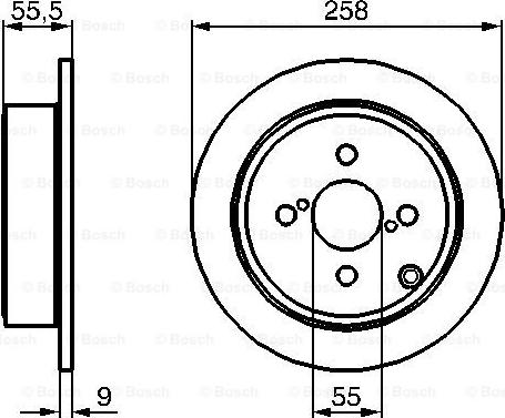 BOSCH 0 986 479 086 - ДИСК ГАЛЬМIВНИЙ ЗАДНIЙ autocars.com.ua