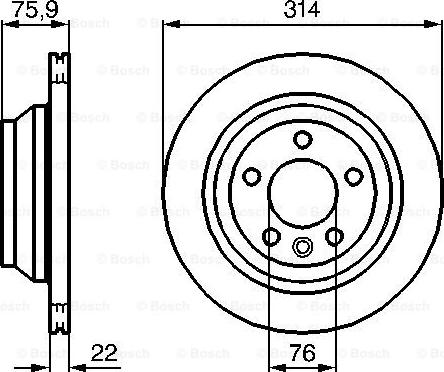 BOSCH 0 986 479 B72 - Гальмівний диск autocars.com.ua