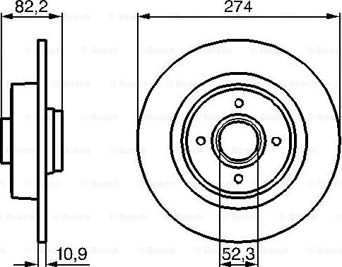 BOSCH 0 986 479 108 - Тормозной диск autodnr.net