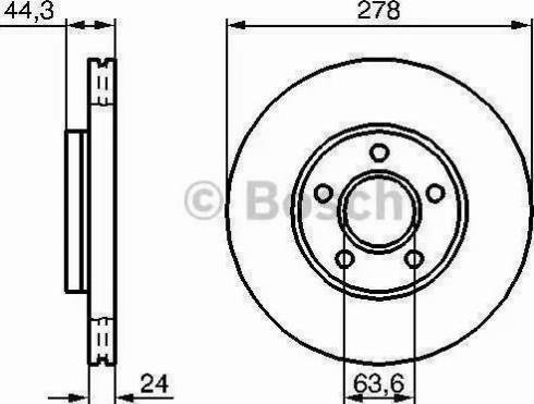 BOSCH 0 986 479 112 - Тормозной диск avtokuzovplus.com.ua