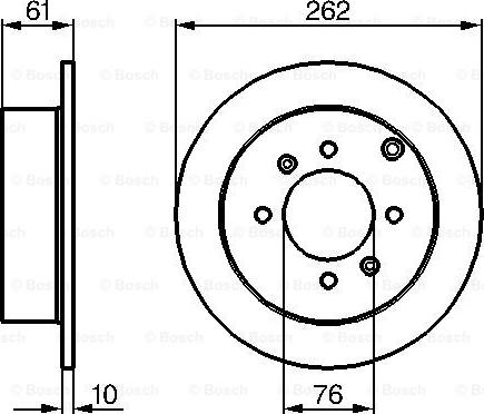 BOSCH 0 986 479 125 - Гальмівний диск autocars.com.ua