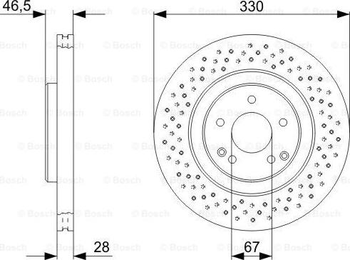 BOSCH 0 986 479 135 - Тормозной диск avtokuzovplus.com.ua