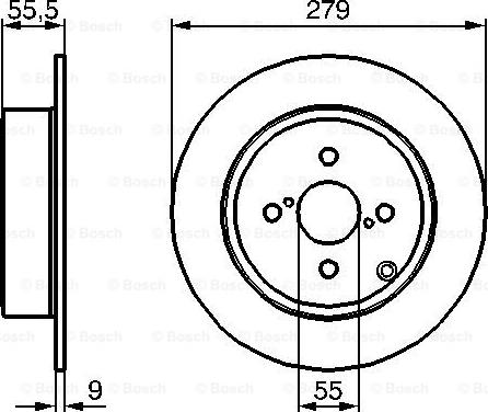 BOSCH 0 986 479 149 - Гальмівний диск autocars.com.ua