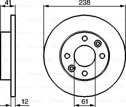 BOSCH 0 986 479 165 - Гальмівний диск autocars.com.ua