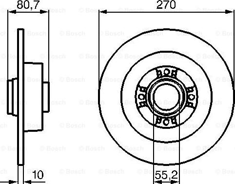 BOSCH 0 986 479 196 - Тормозной диск autodnr.net