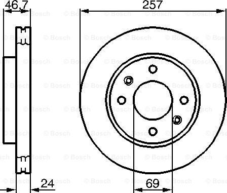 BOSCH 0 986 479 207 - Тормозной диск autodnr.net