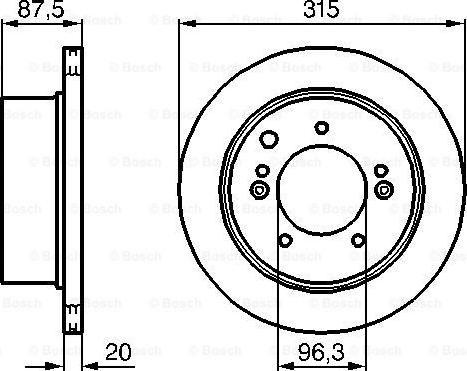 BOSCH 0 986 479 232 - Тормозной диск autodnr.net