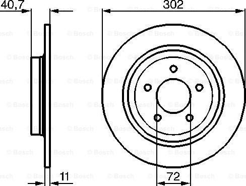 BOSCH 0 986 479 C69 - Гальмівний диск autocars.com.ua