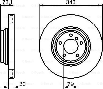 BOSCH 0 986 479 265 - Гальмівний диск autocars.com.ua