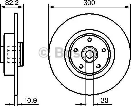 BOSCH 0 986 479 272 - Тормозной диск avtokuzovplus.com.ua