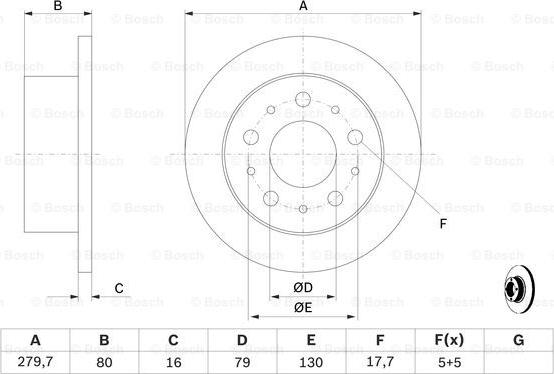 BOSCH 0 986 479 316 - Тормозной диск autodnr.net