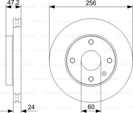 BOSCH 0 986 479 C01 - Тормозной диск avtokuzovplus.com.ua