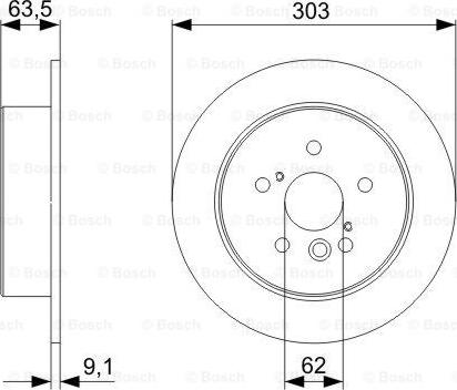 BOSCH 0 986 479 C02 - Тормозной диск avtokuzovplus.com.ua