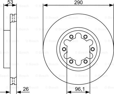 BOSCH 0 986 479 355 - Гальмівний диск autocars.com.ua