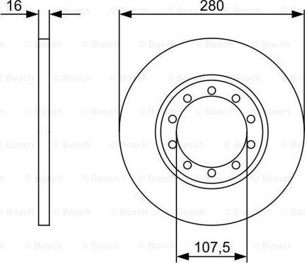 BOSCH 0 986 479 390 - Тормозной диск avtokuzovplus.com.ua