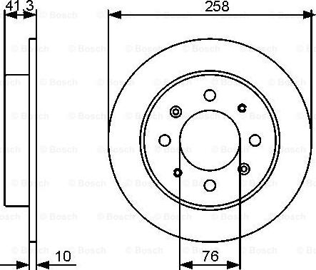 BOSCH 0 986 479 462 - Гальмівний диск autocars.com.ua