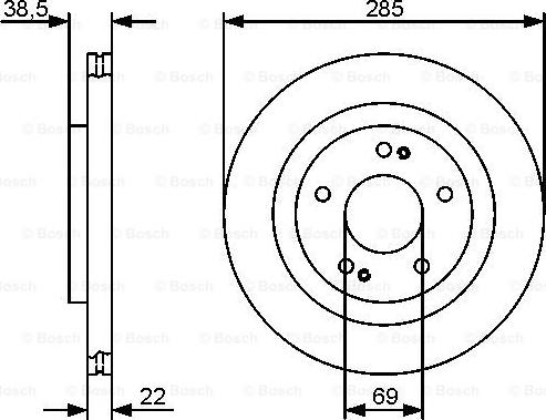 BOSCH 0 986 479 470 - Тормозной диск autodnr.net