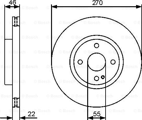 BOSCH 0 986 479 472 - Гальмівний диск autocars.com.ua