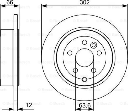 BOSCH 0 986 479 518 - Тормозной диск avtokuzovplus.com.ua