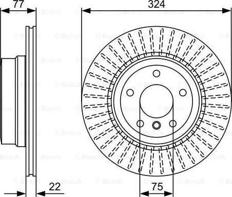 BOSCH 0 986 479 569 - Тормозной диск avtokuzovplus.com.ua