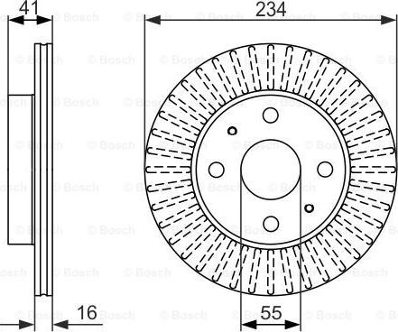 BOSCH 0 986 479 C18 - Тормозной диск avtokuzovplus.com.ua