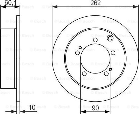 BOSCH 0 986 479 603 - Тормозной диск avtokuzovplus.com.ua