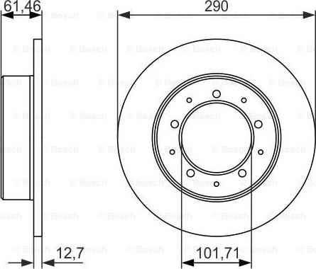 BOSCH 0 986 479 631 - Тормозной диск avtokuzovplus.com.ua