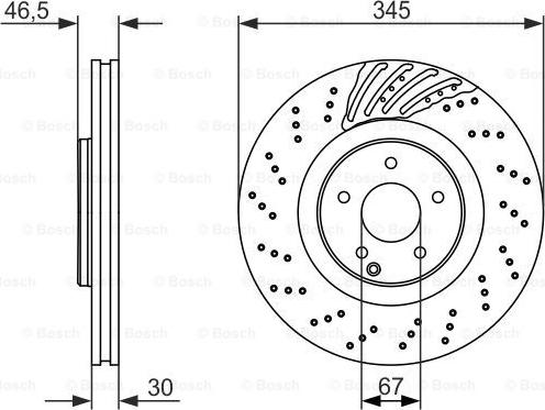 BOSCH 0 986 479 651 - Тормозной диск avtokuzovplus.com.ua