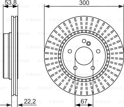 BOSCH 0 986 479 653 - Тормозной диск avtokuzovplus.com.ua