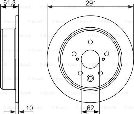 BOSCH 0 986 479 657 - Гальмівний диск autocars.com.ua