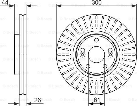 BOSCH 0 986 479 668 - Гальмівний диск autocars.com.ua