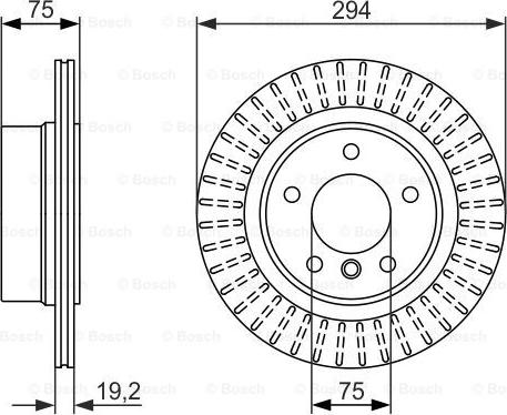 BOSCH 0 986 479 670 - Тормозной диск avtokuzovplus.com.ua