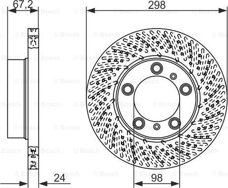 BOSCH 0 986 479 675 - Гальмівний диск autocars.com.ua