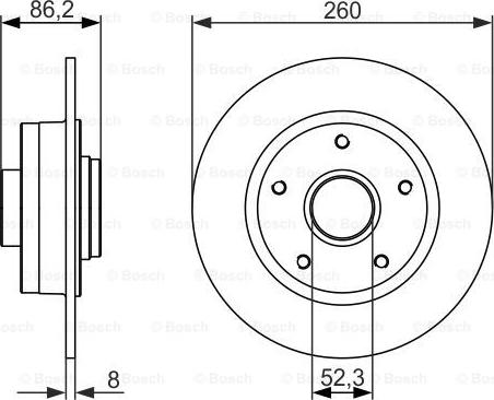 BOSCH 0 986 479 684 - Тормозной диск autodnr.net