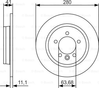 BOSCH 0 986 479 691 - Гальмівний диск autocars.com.ua