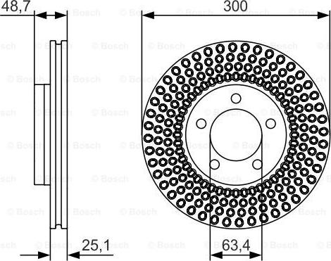 BOSCH 0 986 479 701 - Тормозной диск avtokuzovplus.com.ua