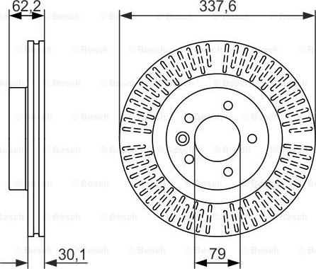 BOSCH 0 986 479 705 - Гальмівний диск autocars.com.ua