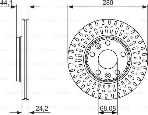 BOSCH 0 986 479 777 - Тормозной диск avtokuzovplus.com.ua