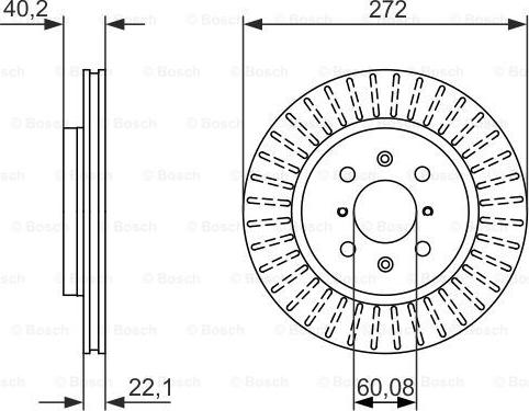 BOSCH 0 986 479 789 - Тормозной диск avtokuzovplus.com.ua