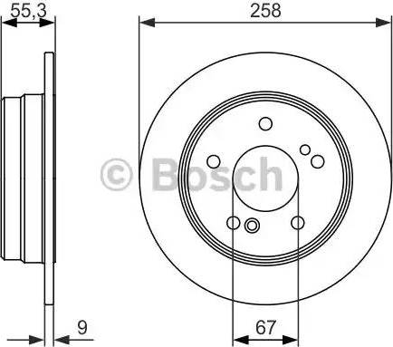 BOSCH 0 986 479 848 - Гальмівний диск autocars.com.ua