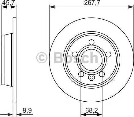 BOSCH 0 986 479 863 - Тормозной диск avtokuzovplus.com.ua